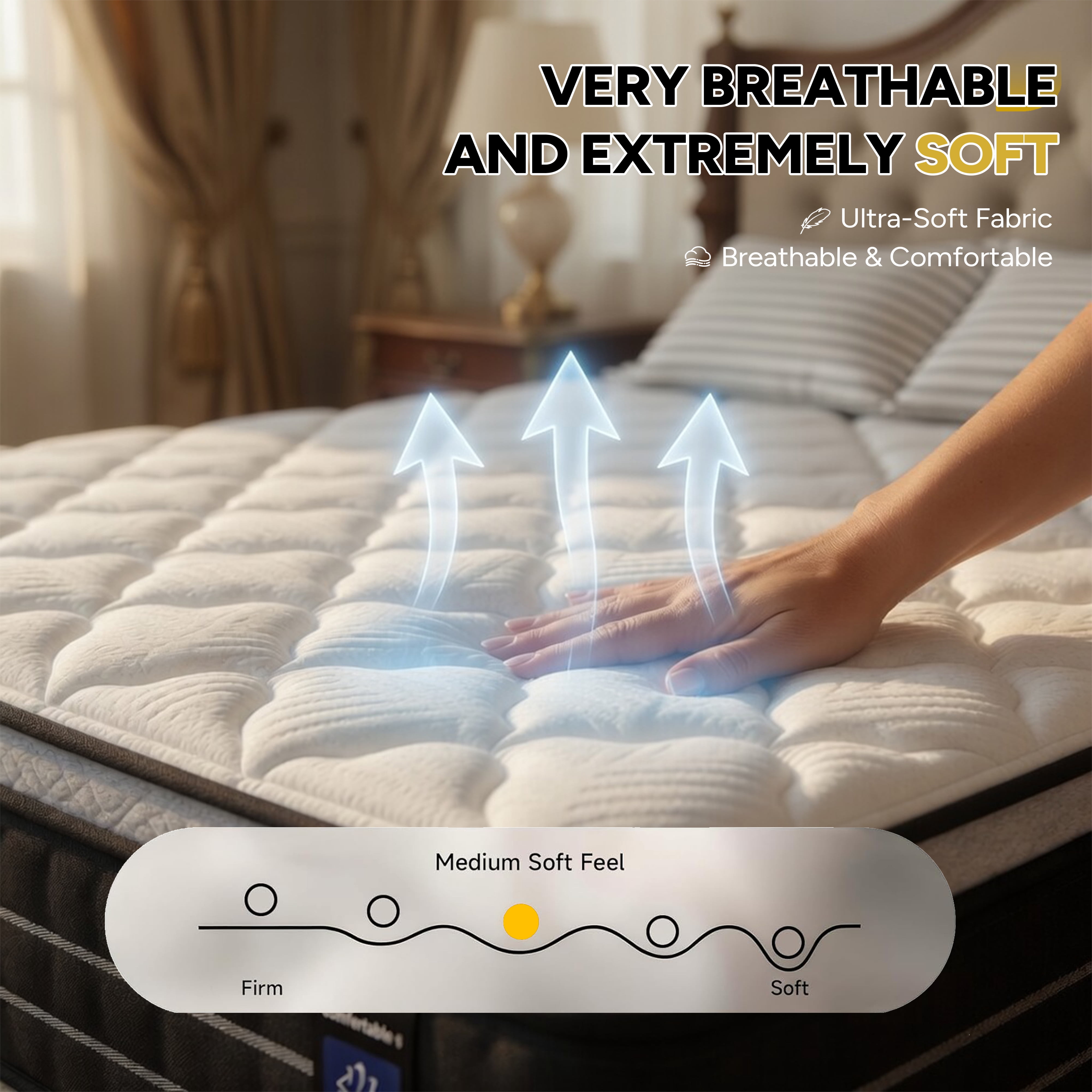14 Inch Full Size Hybrid Mattress with Individually Wrapped Coils, Pain-Relief Support, Mattress in a Box, CertiPUR-US Certified