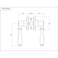 thumbnail image 4 of Designers Impressions Design Villa Levier de Porte Passage Noir Mat (Hall & Placard), 4 of 4