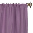thumbnail image 6 of Superior Linen Blackout Curtains Set of 2, Rod Pocket Curtain Panel Pair, Wisteria, 26"W x 84"L, 6 of 6