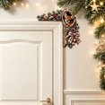 thumbnail image 5 of Velmasee Door Frame Corner Decor, Christmas Woodland Animal Tree Hollow Door Toppers, Wooden Festive Design No-Drill Mount, Holiday Ornament for Xmas Home Door Frame Wall Party Decor, 5 of 7