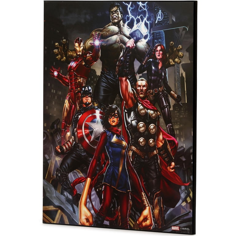 Marvel Avengers Wood Wall Art - Thor, Hulk, Captain America