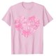 thumbnail image 4 of Camisetas de Manga Corta para las Mujeres de Moda Imprimir Cuello Redondo Camiseta, Mezcla de Poliéster Ligero para Primavera Verano Otoño, 4 of 8