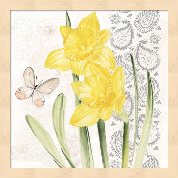 Flowers & Lace II by Jennifer Parker, Framed Wall Art, 13.25W x 13.25H