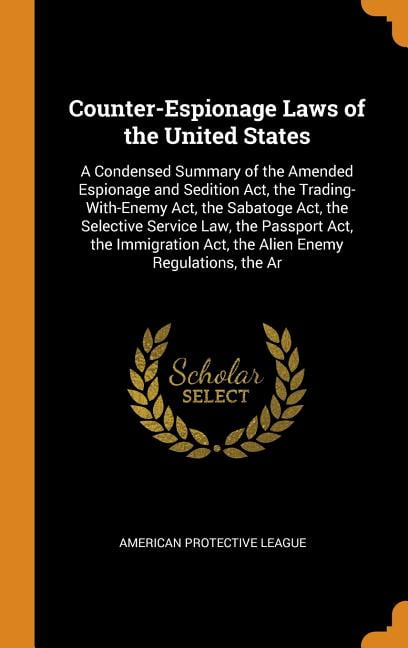 espionage and sedition acts espionage and sedition acts