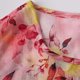 thumbnail image 4 of Mujeres Cuello Redondo Vestido Impreso Casual de Manga Corta Ligero Tejido Fluido para el Uso Diario de Primavera Verano, 4 of 7