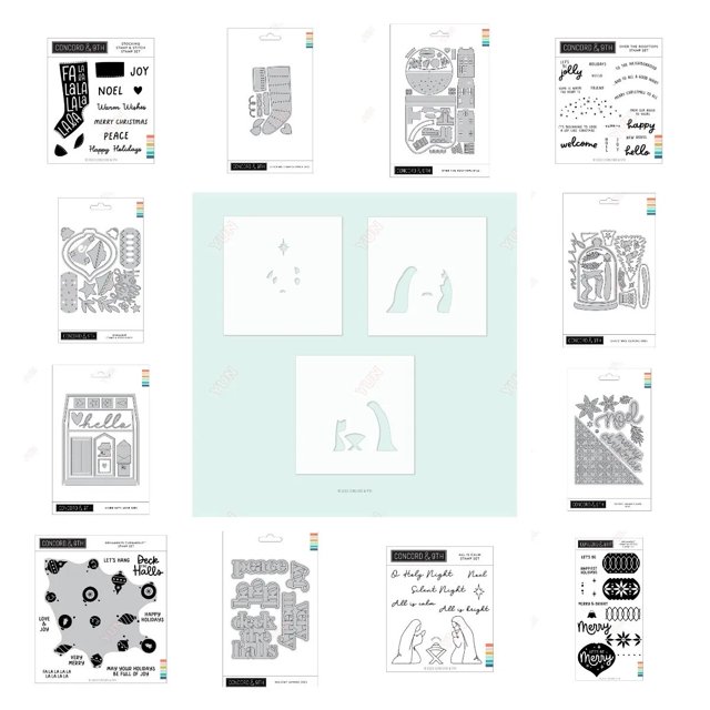 Adornos de campana navideña, conjunto de sellos giratorios, nuevos troqueles de corte de Metal, plantilla de sellos, corte, calcetín para álbum de recortes DIY