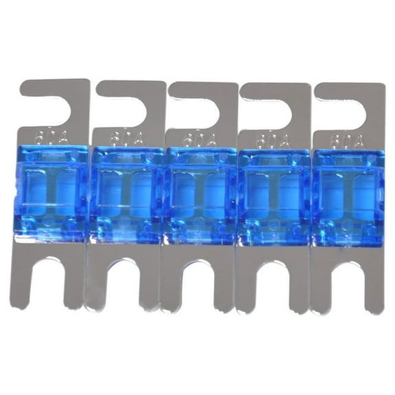 LABSERRON Amplifier Fuse Blue Metal Plastic 5Pcs 1.6x0.5x0.4in