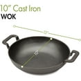 thumbnail image 2 of Cuisinart 10-In. Cast Iron Wok for Grill, Campfire, Stovetop, or Oven, 2 of 4