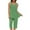 Green, variant on Women Pyjama Set Cotton Sleeveless Loungewear 2 Pieces V-Neck Top & Bottom Sleepwear Soft Nightwear with Pockets Ladies Pjs Set Green XXL