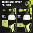 thumbnail image 5 of Paint Sprayer for Ryobi One+ 18V Battery w/1000ML Large Container, Even Coverage, No Clogging, Handheld Cordless Painting Spray Gun for Small and Meduim Projects: Fence, Cabinets, Chairs(No Battery), 5 of 9