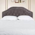 thumbnail image 2 of Mid-Rise Upholstered Headboard - Diamond Tufted - Adjustable Height - Easy Assembly Full Size，grey, 2 of 5