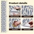 thumbnail image 5 of Peel and Stick Wallpaper Vintage Wilderness Scene Cabins Pine Trees Blue Ink Wall Mural 17.7in x 9.8ft Self Adhesive Removable Wall Paper Renter Friendly Wallpaper for Nursery Bedroom Cabinets, 5 of 8