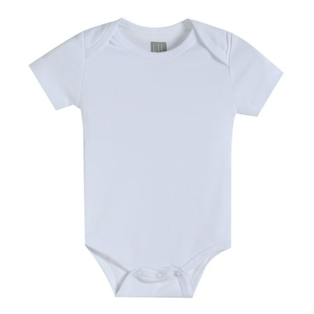 

White Organic Cotton Short Sleeve Bodysuit