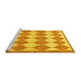 thumbnail image 2 of Ahgly Company Machine Washable Indoor Rectangle Abstract Yellow Contemporary Area Rugs, 8' x 10', 2 of 4
