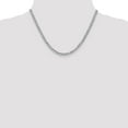 thumbnail image 2 of Real 14kt White Gold 4.3mm Semi-Solid Curb Chain; 20 inch; Lobster Clasp; for Adults and Teens; for Women and Men, 2 of 5