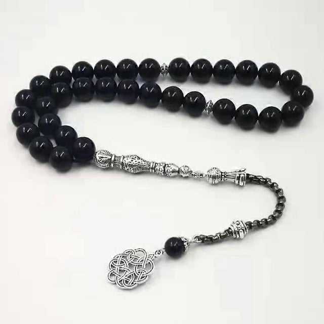 Onxy 33 Tasbih Man s Black agates Everything is new bracelets Gift Eid misbaha accessories prayer beads 33 66 99beads Jewelry