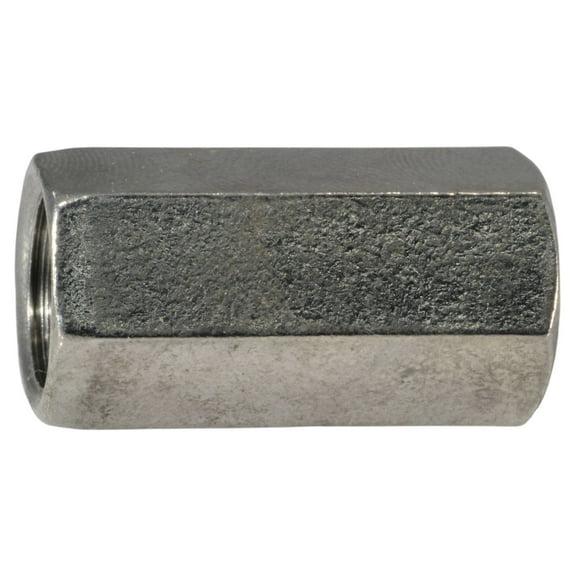 1/2"-20 x 1-1/4" 18-8 Stainless Steel Fine Thread Coupling Nuts