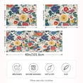 thumbnail image 2 of Yayeee Pillowcase Queen Size Set of 2 Satin Wrinkle Resistant Envelope Pillow Case, Red Japanese Floral Pattern, 2 of 8