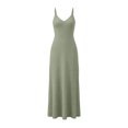 thumbnail image 4 of CHUMUD Robes d'Été pour Femmes avec Poches Robe Maxi à Bretelles Spaghetti Décontractée Coupe Ample Robe Soleil, 4 of 8