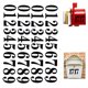 thumbnail image 2 of 5 Sheets Black Number Stickers Scrapbooking Embellishments Luggage Mobile Phone Child Helmet Computer Stickers,2 Inches, 2 of 4
