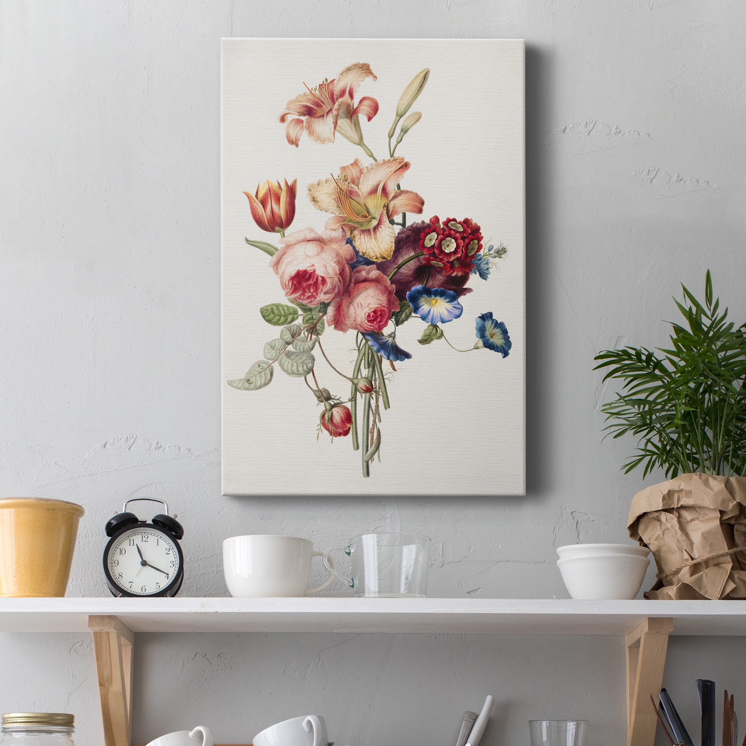 A Bouquet (1820) Premium Gallery Wrapped Canvas - Ready to Hang - 12 x 18