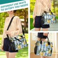 thumbnail image 5 of FORMRS Insulated Lunch Bag Unisex Large Capacity with Shoulder Strap, Retro Lemon Leaves, 5 of 6