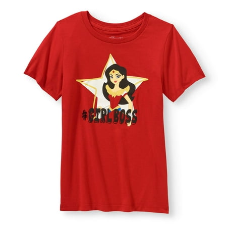 DC Comics Wonder Woman Girl Boss Graphic T-Shirt (Little Girls & Big (Best Tank Girl Comic)