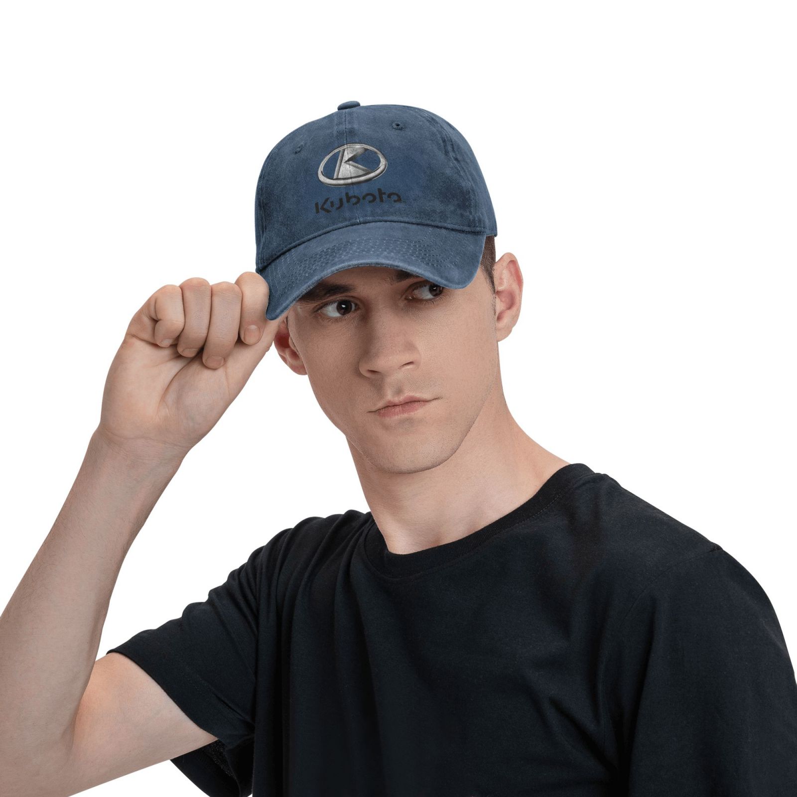 Kubota Logo Baseball Cap Vintage Washed Distressed Cap Golf
