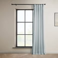 thumbnail image 3 of Half Price Drapes Aquarius Blue Heritage Plush Velvet Room Darkening Curtains (1 Panel), 50W X 108L, 3 of 12