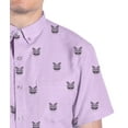 thumbnail image 5 of Men’s Short Sleeve Button Down Shirt – Funny Fox Print Casual Novelty Collared Top for Summer, Vacation, and Parties, 5 of 5