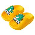thumbnail image 4 of CAICJ98 Kids Slides Boys Girls Toddler Cloud Slides Sandals Pool Shower Beach Home Slippers Lightweight Soft Non-Slip Flip Flops Dinosaur Shape Quick Dry Yellow,10 (3.5-4 Years), 4 of 4