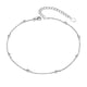 thumbnail image 1 of Silvora 925 cuentas de cadena de plata tobillera para mujer pulsera de tobillo joyería de pie, 1 of 7