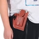 thumbnail image 3 of Hombres PU cuero cinturón Bum pierna paquetes llavero al aire libre Casual bolsa cintura cartera, 3 of 5