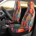 thumbnail image 2 of Xecao Butterflies On Rocky Cliff Print Car Seat Cover in That Fits Most Cars, Vans, SUVs, and Trucks., 2 of 7