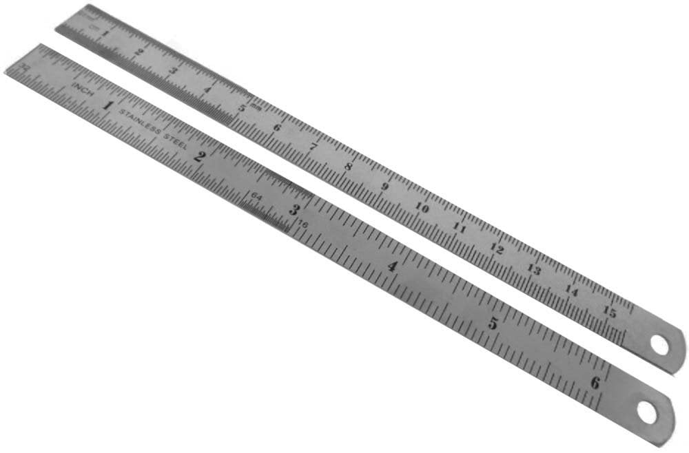 Free Post Metric & Imperial JAK 12" / 30cm Stainless Steel Ruler 