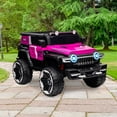 Juiluna 2 Seater Ride On Car with Remote Control, 4WD OffRoad Truck
