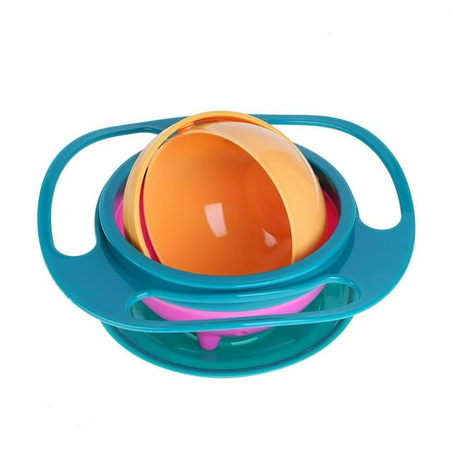 UFO-shaped Babies Feeding Dish Spill-proof Infants Feeding Plates Child Supplies