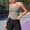 Light Ashy, variant on Women's Waist Shaping Halter Racerback Tops, U Neck Sleeveless Soft Stretchy Slim Bodycon Crop Camisoles Gym Athletic Daily Casual Wear, White S