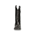thumbnail image 4 of NEW ROCK M-7921-S1 BLACK FLAME BOOTS Black Leather Heavy Biker Western Cowboy 42, 4 of 6
