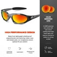 thumbnail image 3 of Youth Sports Polarized Sunglasses for Boys Kids Teens Age 8-16 Baseball Cycling Running Glasses, 3 of 7