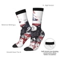 thumbnail image 4 of Pofeuu American Flag Eagle Art Print Crew Socks, Adult Running Hiking Socks for Youth and Adult, 4 of 6