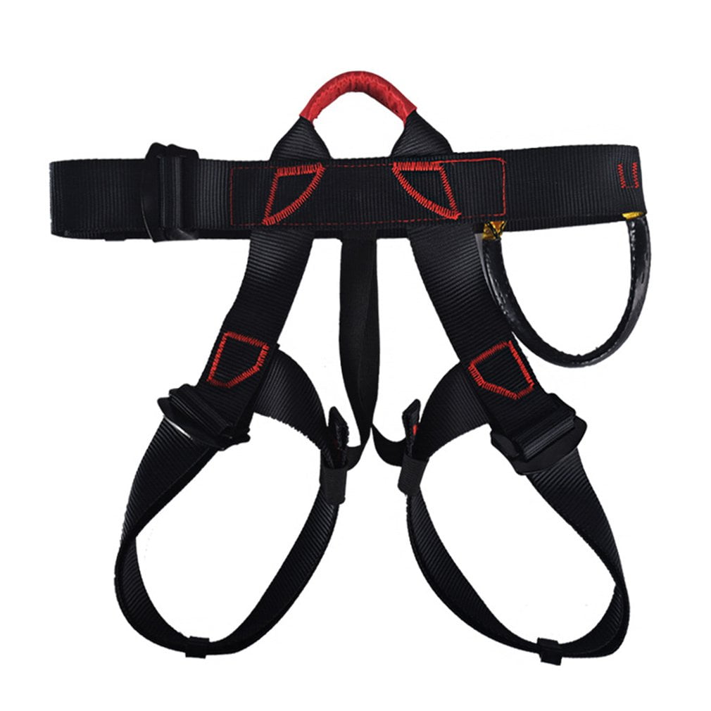 Climbing Harness Outdoor Half-Body Adjustable Mountain Climbing Safety Belt Harness Equipment 