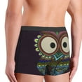 thumbnail image 5 of Fotbe Boho Owl Men’s Total Support Pouch Boxer Briefs, X-Temp Cooling, Moisture-Wicking Underwear, Regular, Long-leg and Trunk-Small, 5 of 9