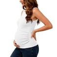 thumbnail image 3 of Loopsun Women Maternity Tank Tops Sleeveless Round Neck Thin Loose Large Size Inner Outer Basic Tops, 3 of 5