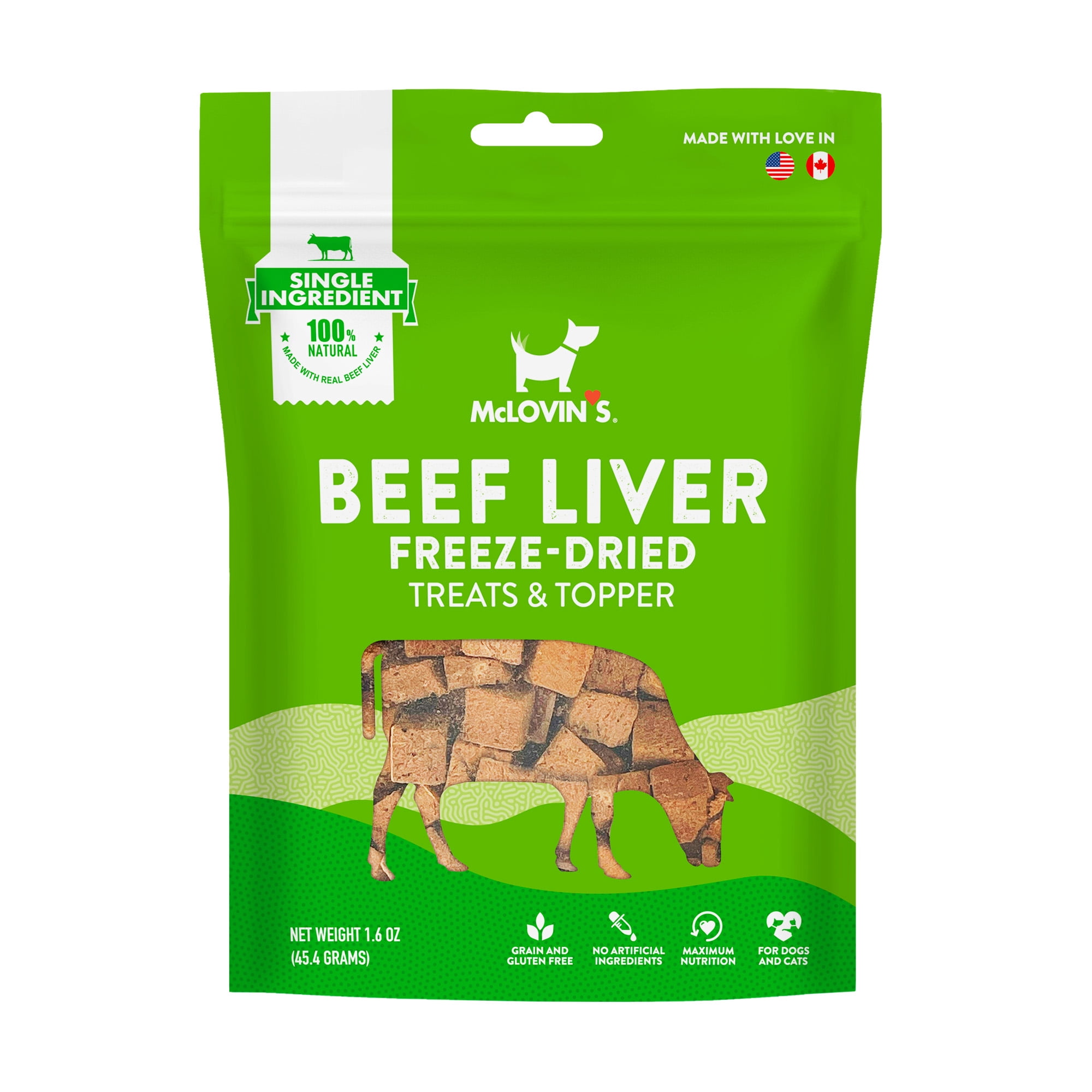 McLovin's Freeze Dried Treat & Topper Beef Liver 1.6oz
