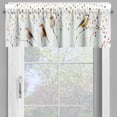thumbnail image 6 of Ambesonne Bird Print Valance & Curtain 3 Pcs Set, Fall Branches Polka Dots, 55"x30", Pastel Brown Purpleblue, 6 of 7