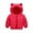 Big Red, variant on KYAIGUO Winter down Jacket for Toddler Kids Warm Cozy Puffer Padded Zipper Jacket Bear Hoods Infant Outerwear 9M-5 Years