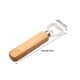 thumbnail image 3 of Big sale Beer Bottle Opener, Rubber Wooden Handle Bottle Opener, Stainless Steel Cap Opener, 3 of 5