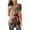 #1-Green, variant on Patlollav Womens T-Shirt Fashion V-Neck Floral Print Buttons Short Sleeve Tunic Tops