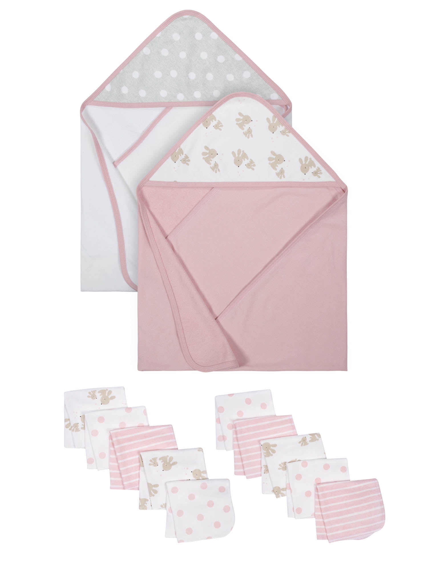 baby girl hooded towel